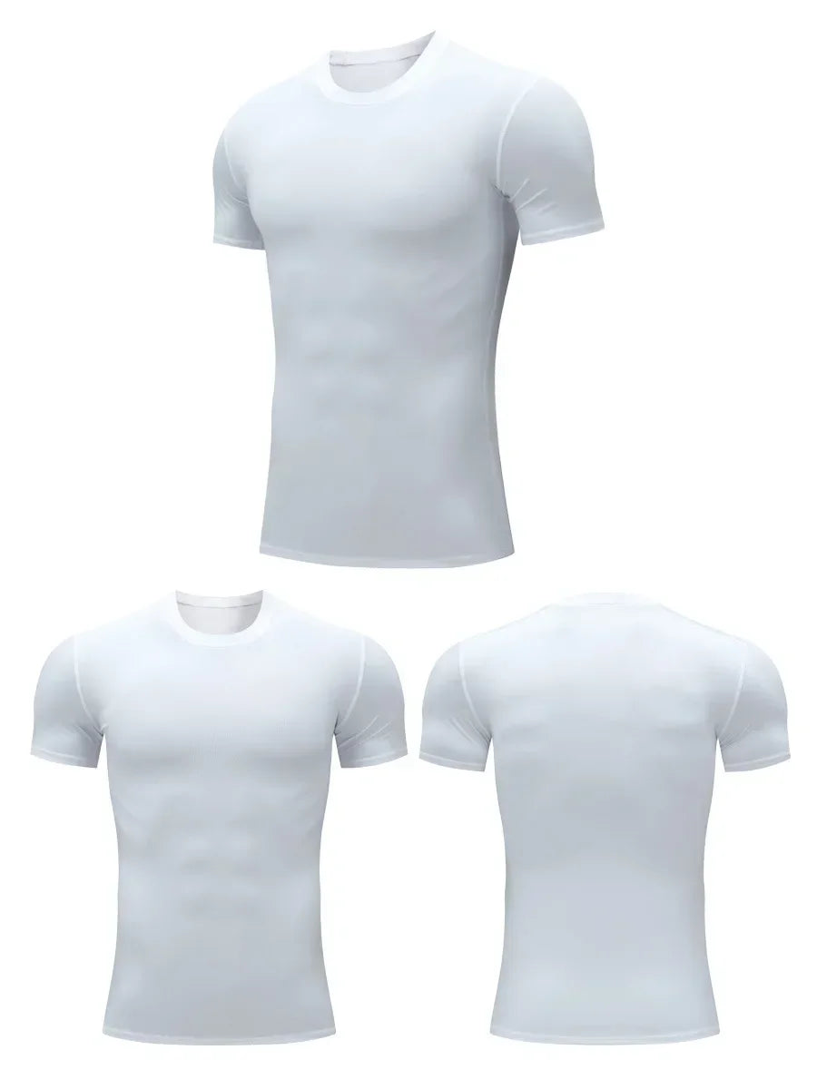 Kurzärmliges Sport-Fitness-T-Shirt für Herren