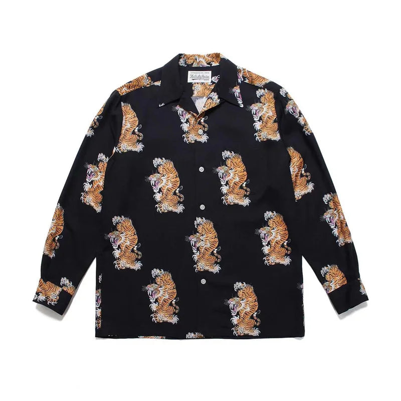 Autumn WACKO MARIA Embroidery Logo Long Sleeve Shirt
