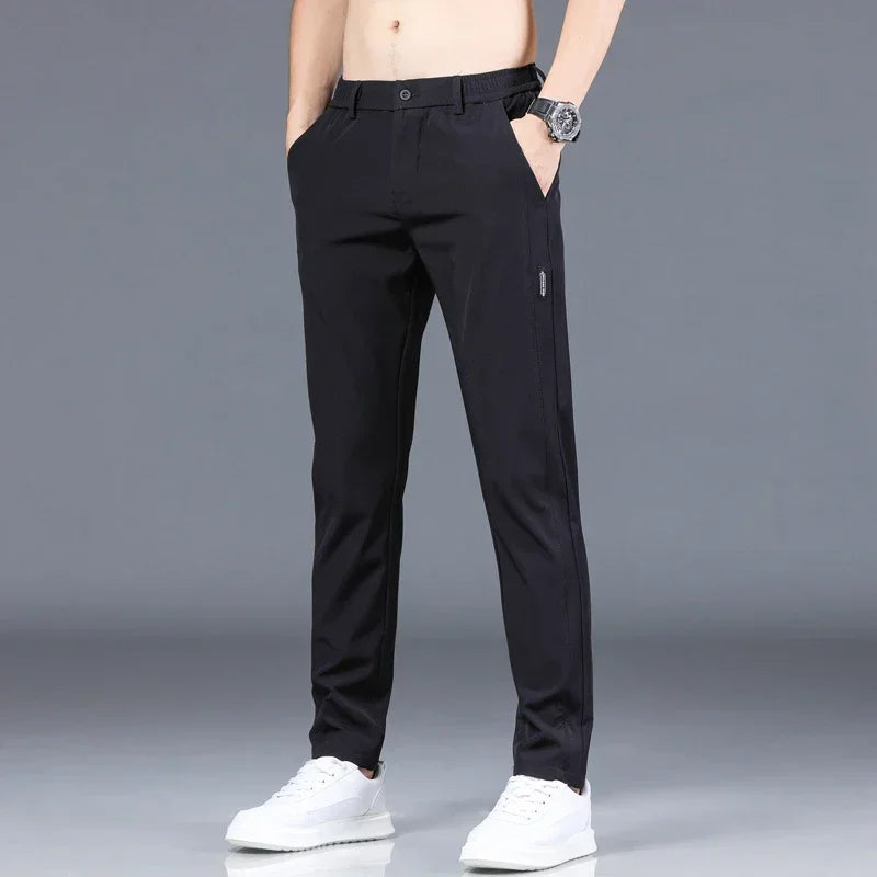 Summer New Thin Ice Silk Stretch Pants