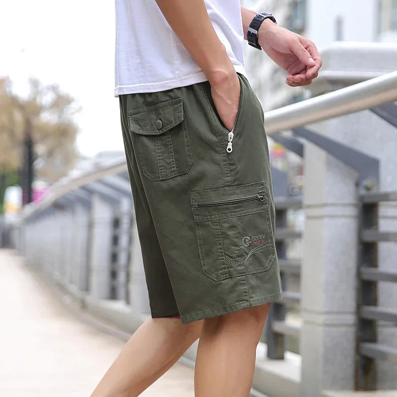 Sommer Baumwolle Multi-Pocket Tactical Casual Shorts Hose