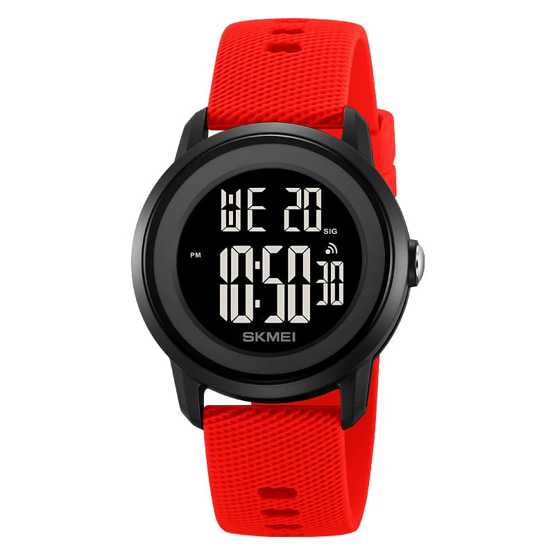 Women Waterproof Sports LED Display Wristwatches
