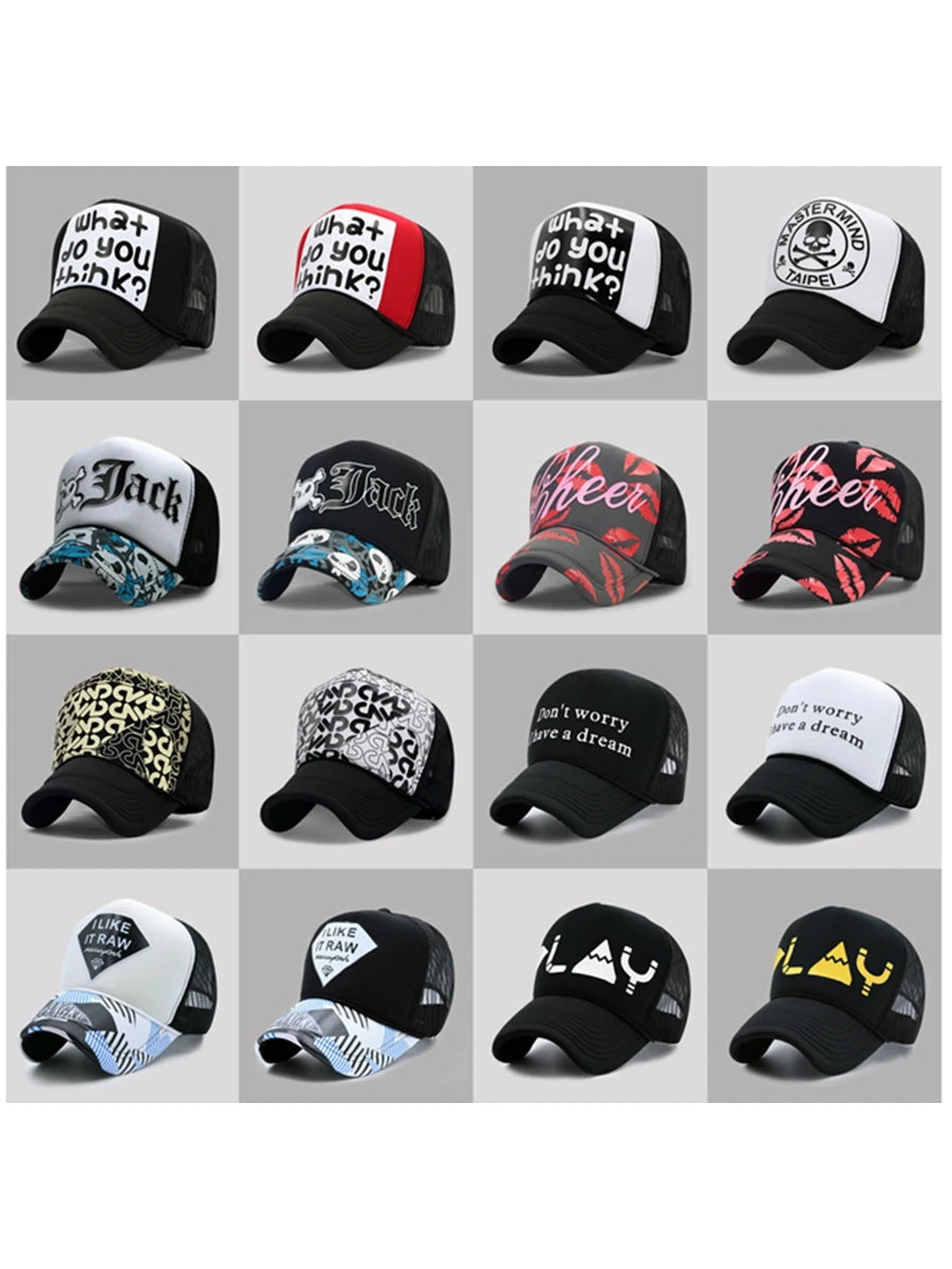 60 Colors Adult Summer Mesh Trucker Caps