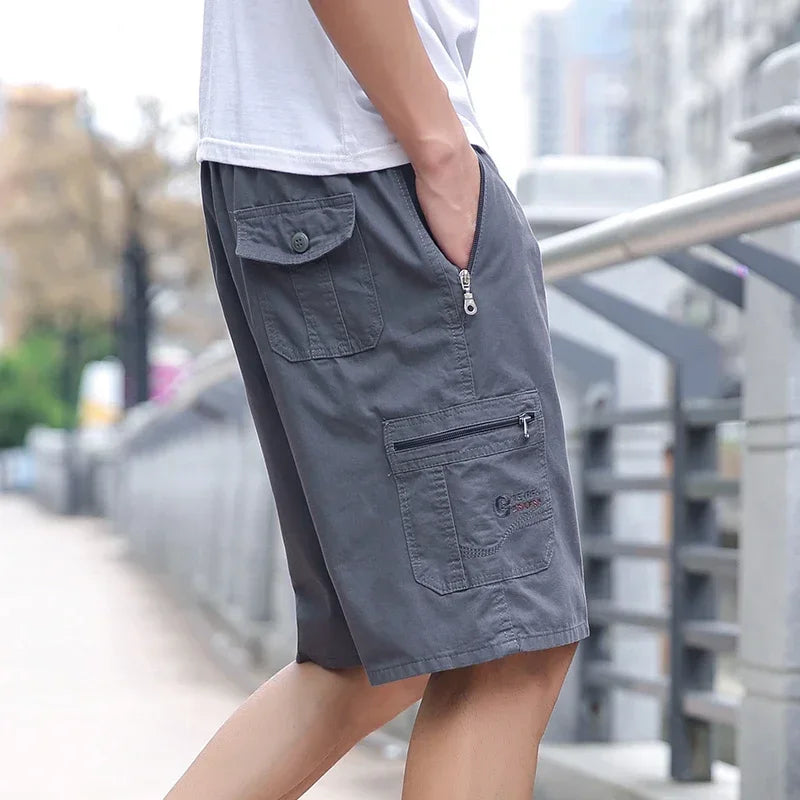 Sommer Baumwolle Multi-Pocket Tactical Casual Shorts Hose