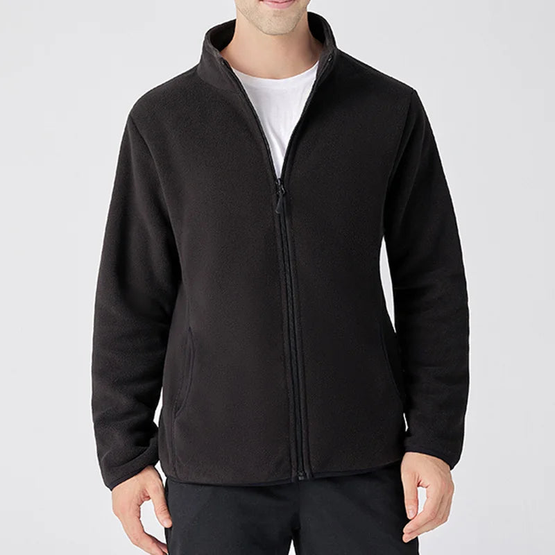 Men Winter Thick Warm Fleece Zipper Hoodies