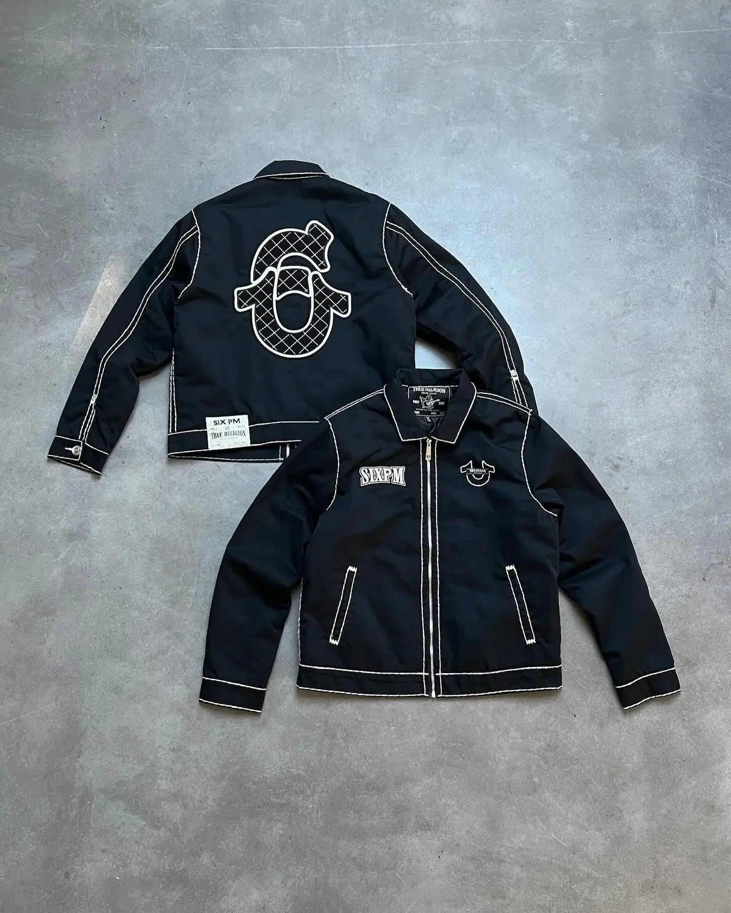 New Retro Y2k Denim Leather Jacket