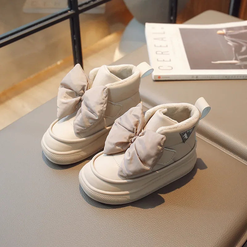 New Girls' Thickened Cotton-Padded Shoes