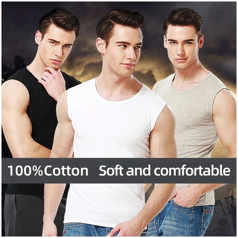 Men's wide-shouldered sports vest
