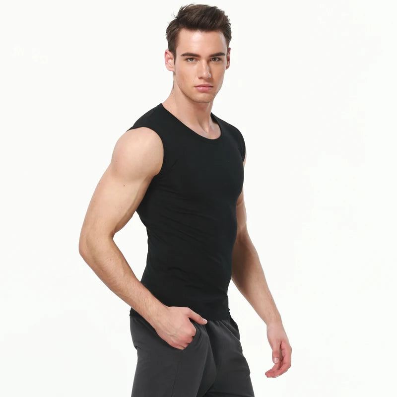 Men's wide-shouldered sports vest