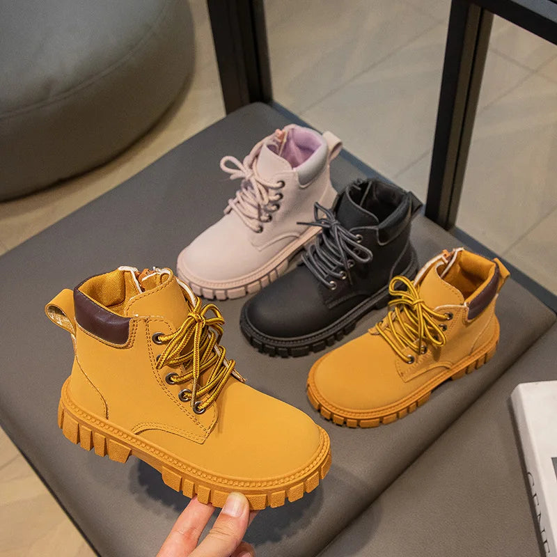 New Fashion Boy Girl Short Boots