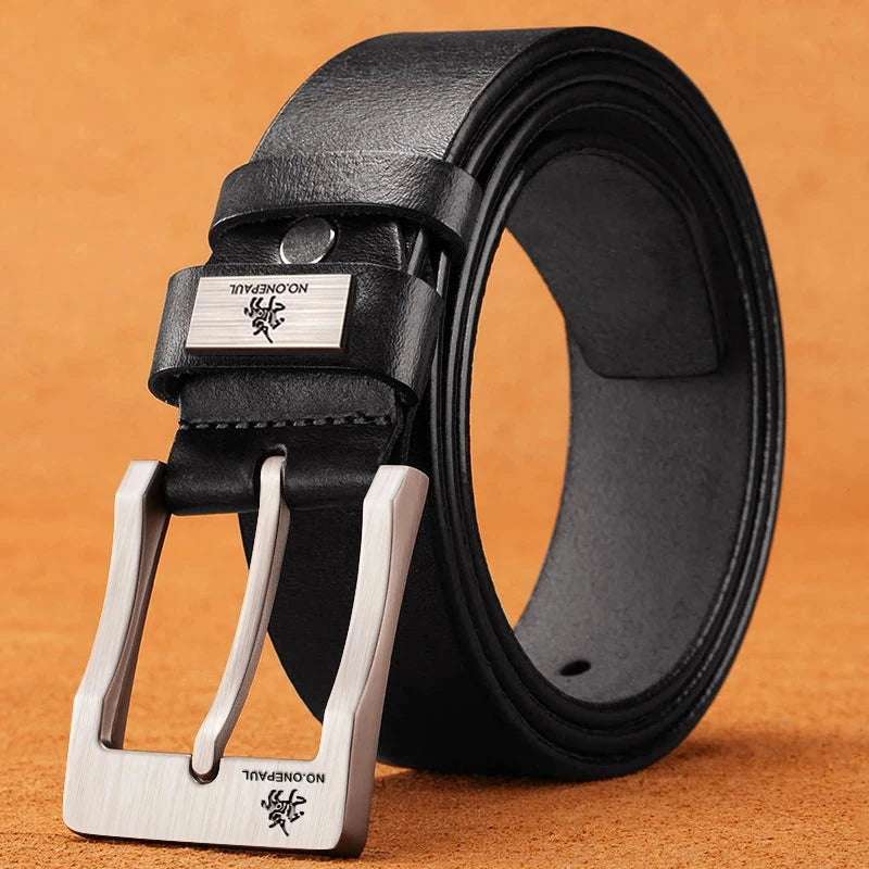 New Men's Cow Leather Luxury Strap Belts