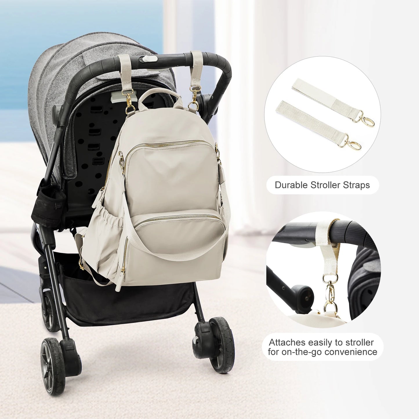 Baby Waterproof Multifunction Large Travel Diaper Bag