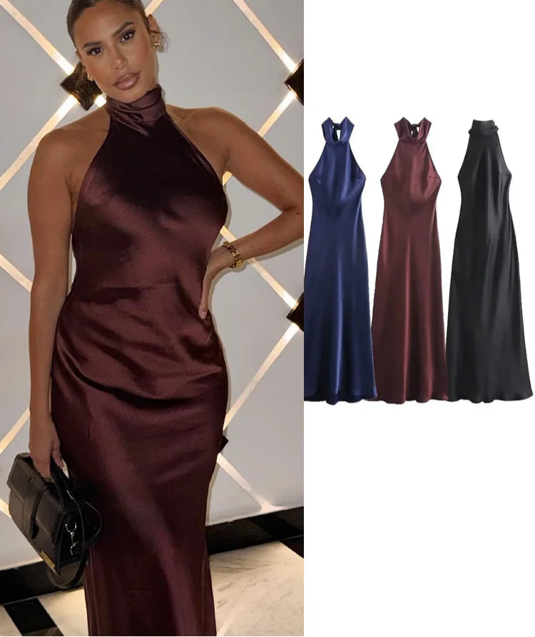 Trafza Elegant Slim Long Dresses