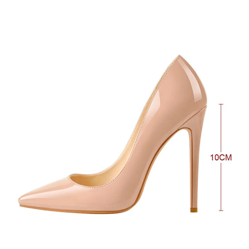 Damen Pumps mit spitzer Spitze und schmalem Absatz