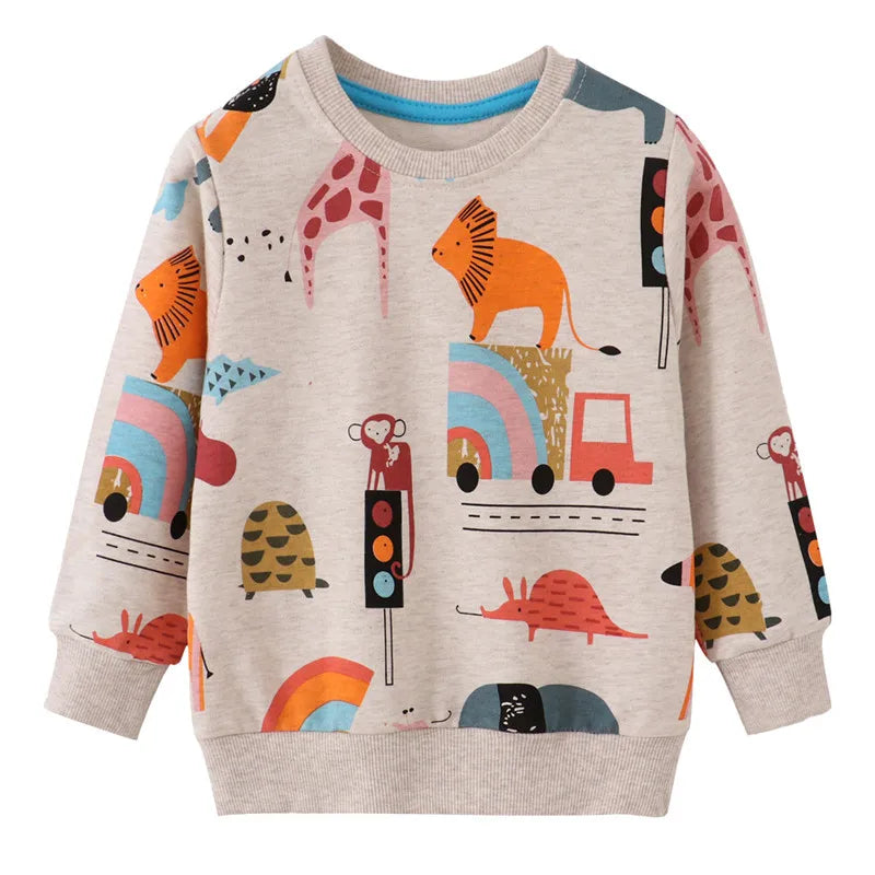 Rockets Print Autumn Winter Kids Clothes