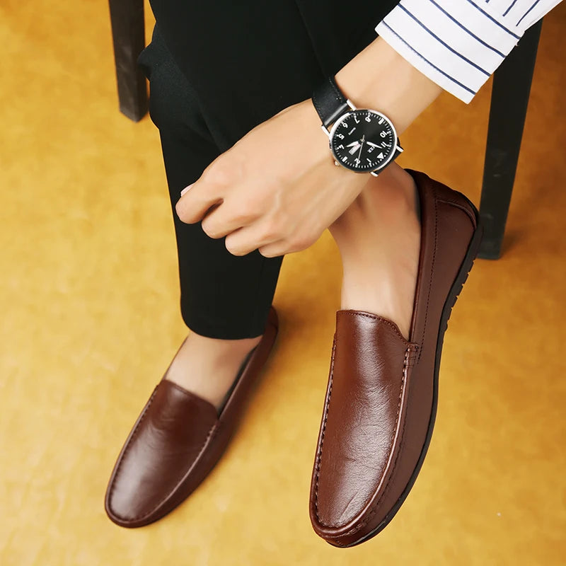 Mens Moccasins Flat Shoes