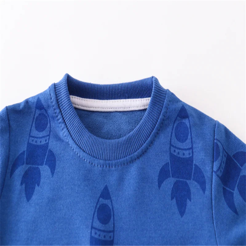 Rockets Print Autumn Winter Kids Clothes