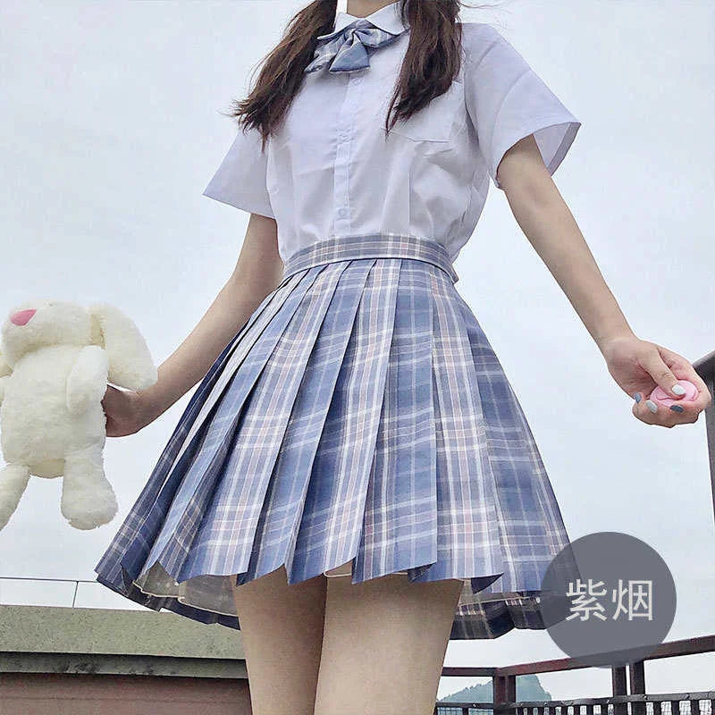 Hohe Taille Weiß Rosa Kawaii Harajuku Goth Y2k Rock