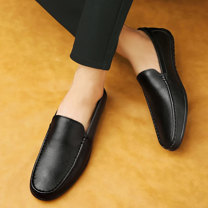 Mens Moccasins Flat Shoes