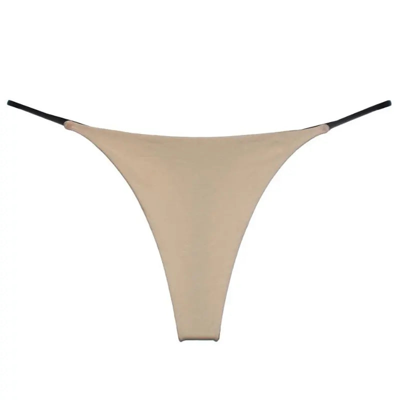 Women Fashion Pure Color Thong Breathable Thin Comfortable Panties