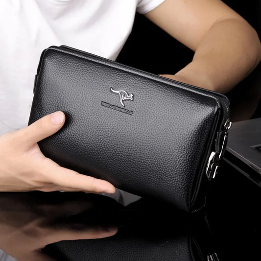 Herren-Clutch mit Diebstahlschutz und Passwortschloss