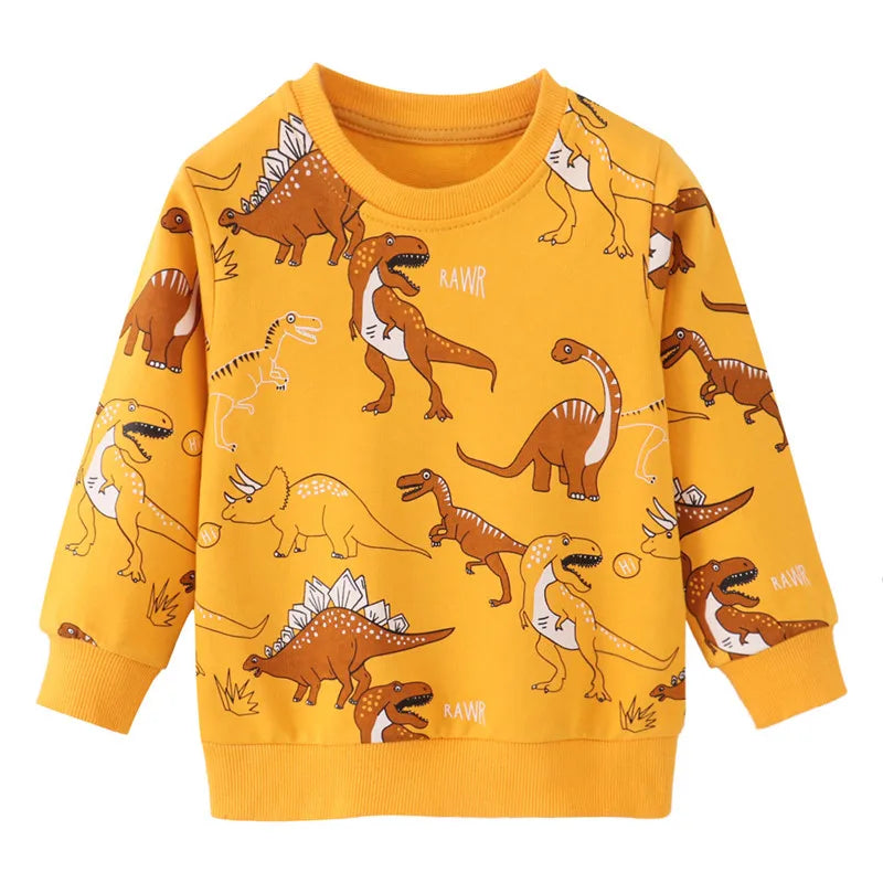 New Arrival Autumn Winter Animals Print Girls Sweatshirts