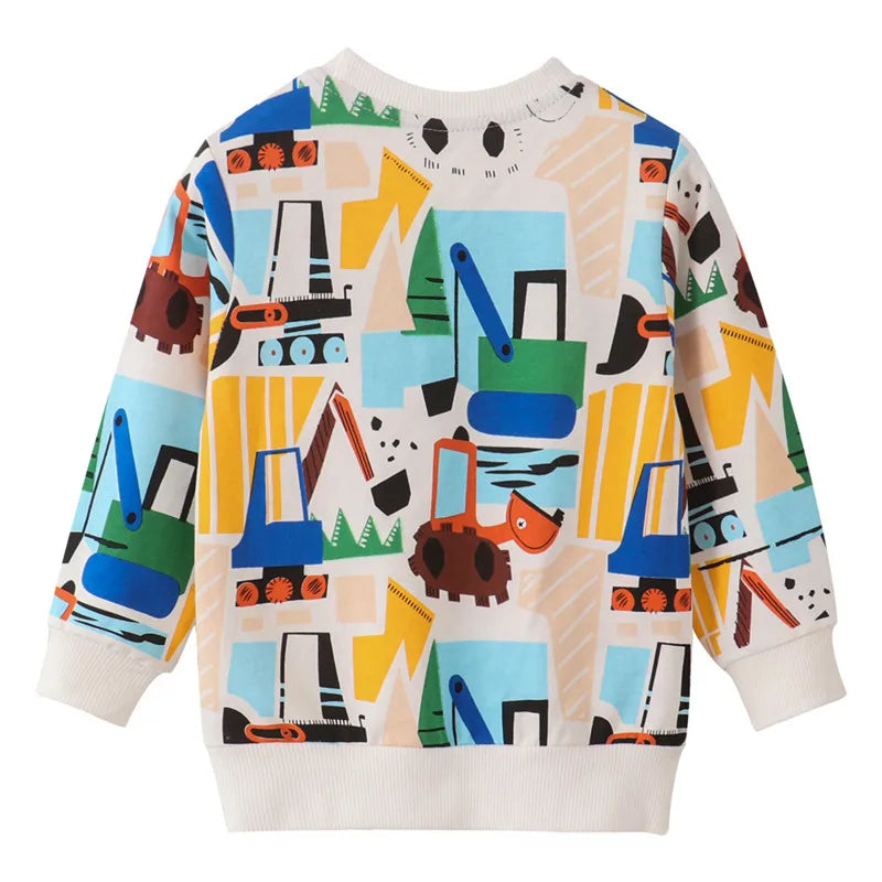 New Arrival Autumn Winter Animals Print Girls Sweatshirts