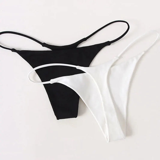 Women Fashion Pure Color Thong Breathable Thin Comfortable Panties