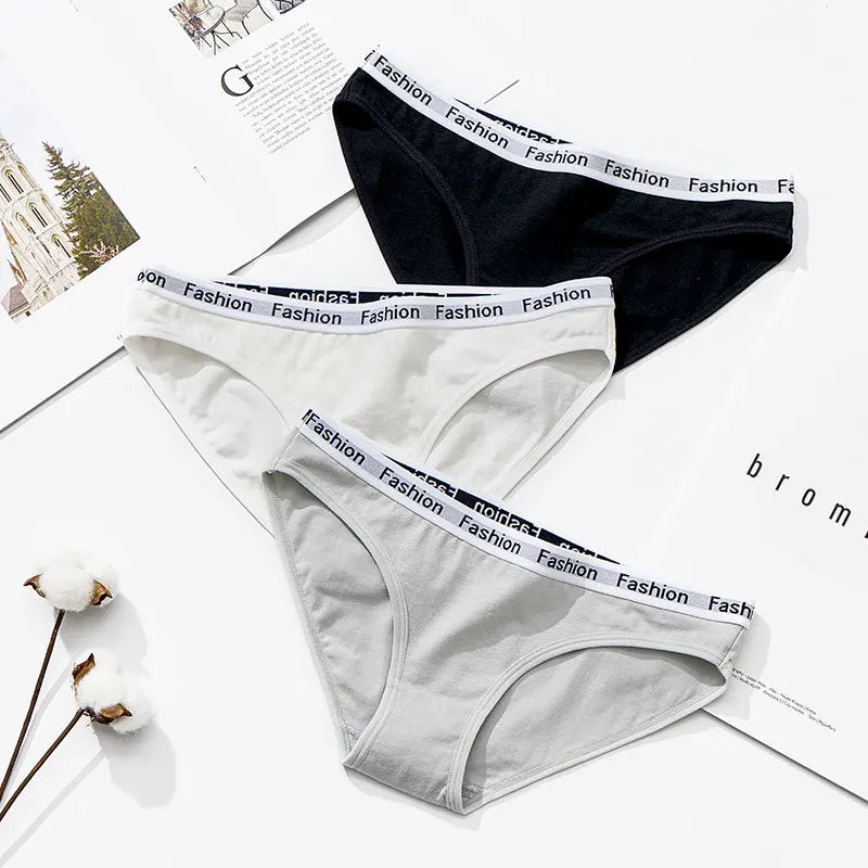 New female causal briefs letters print panty