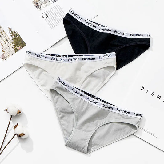 New female causal briefs letters print panty