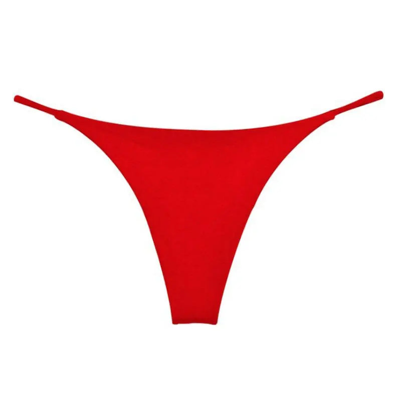 Women Fashion Pure Color Thong Breathable Thin Comfortable Panties