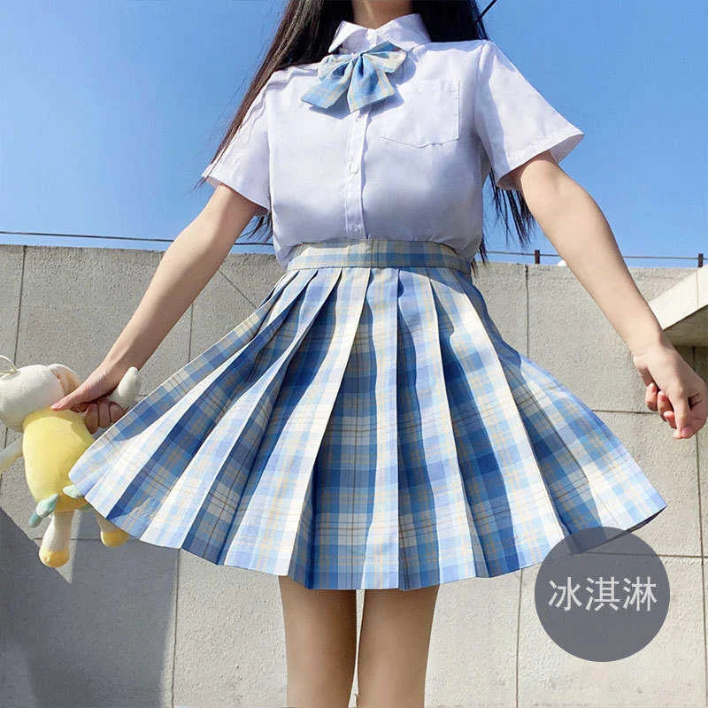 Hohe Taille Weiß Rosa Kawaii Harajuku Goth Y2k Rock
