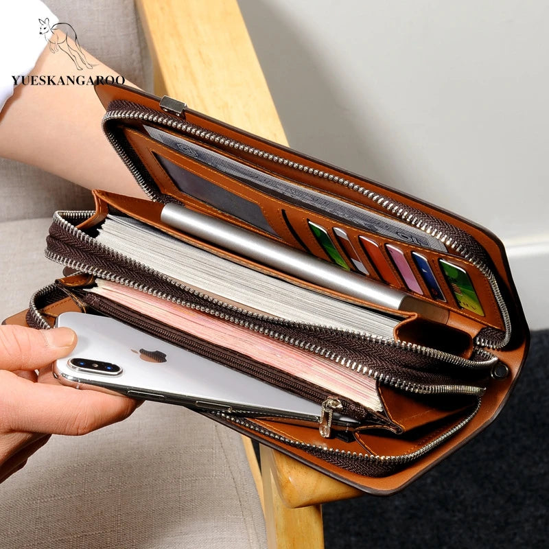 New Men long Large Purse
