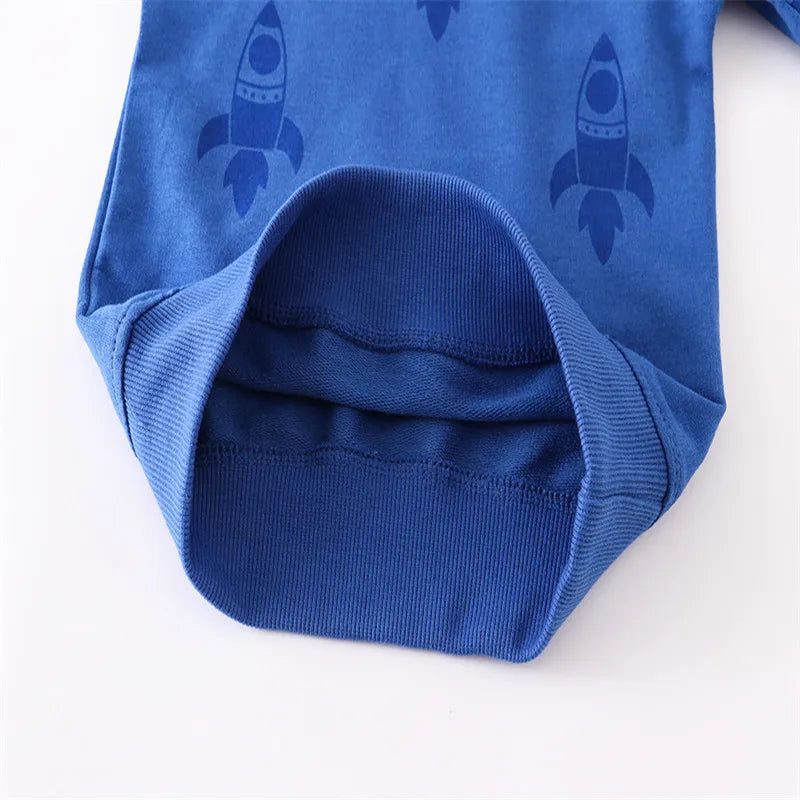Rockets Print Autumn Winter Kids Clothes