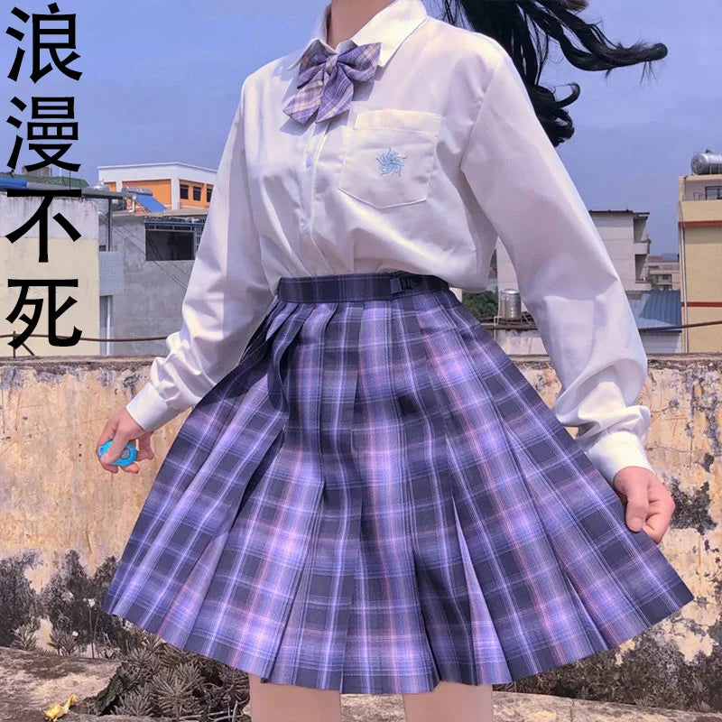 Hohe Taille Weiß Rosa Kawaii Harajuku Goth Y2k Rock