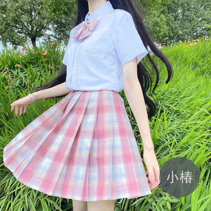Hohe Taille Weiß Rosa Kawaii Harajuku Goth Y2k Rock