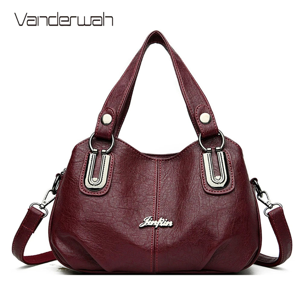 High Quality Soft Leather Ladies Shoulder Crossbody Bags