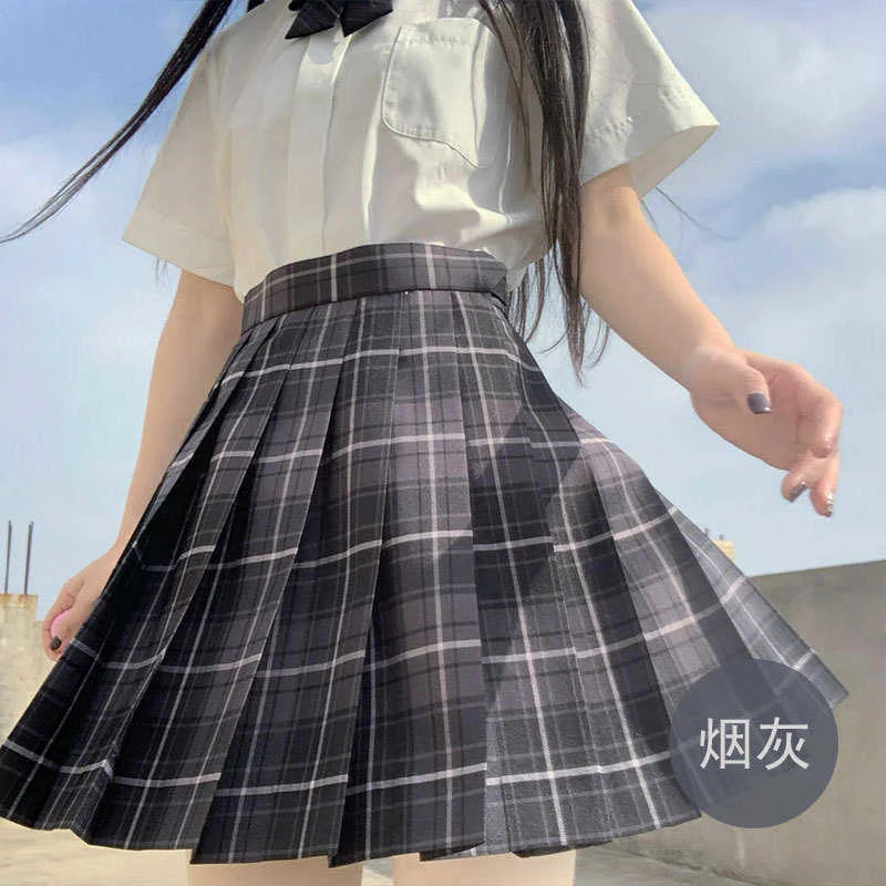 Hohe Taille Weiß Rosa Kawaii Harajuku Goth Y2k Rock
