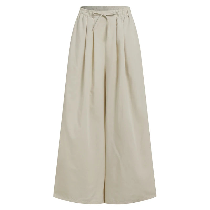 ZANZEA Elegant Women's Wide Leg Pants