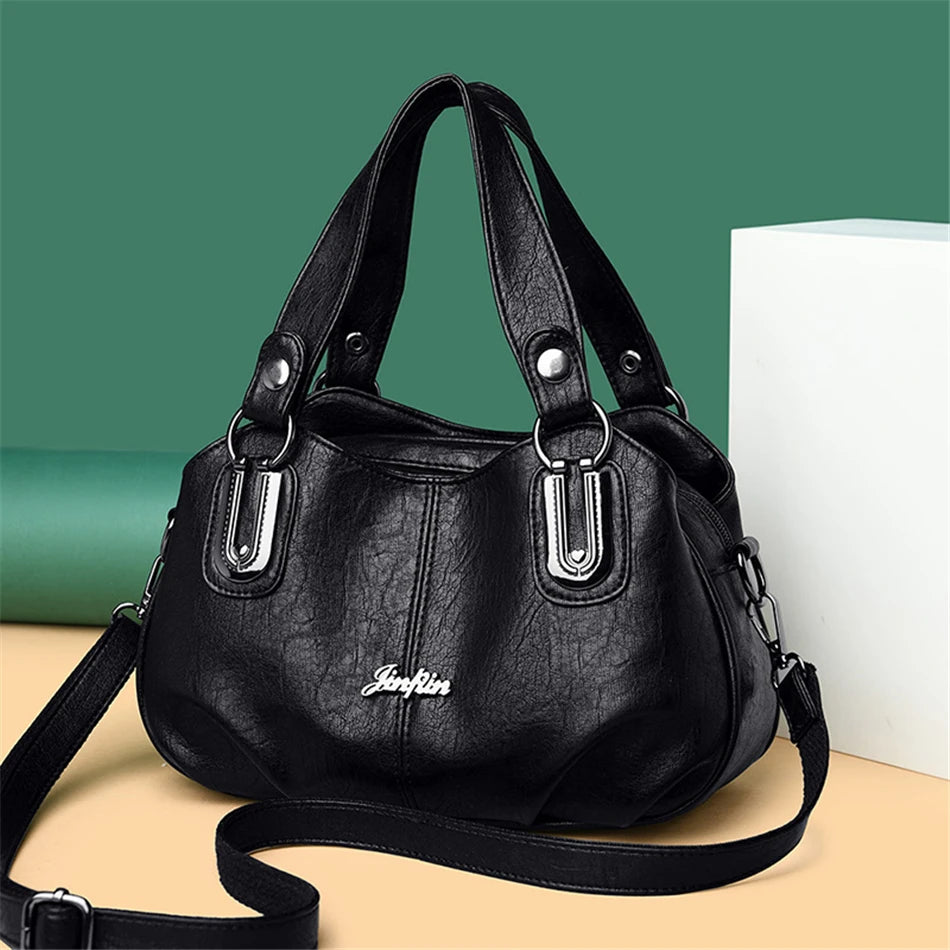 High Quality Soft Leather Ladies Shoulder Crossbody Bags