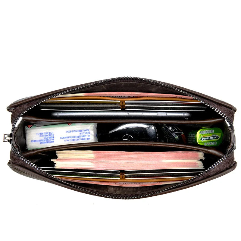 Herren-Clutch mit Diebstahlschutz und Passwortschloss