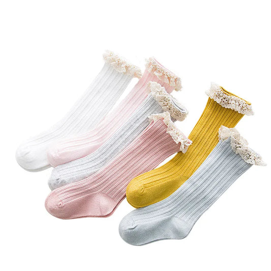 Children's Knee Lace Cheap Stuff  Ruffle Socks