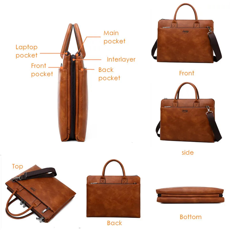Hochwertige 14-Zoll-Laptop-Business-Taschen