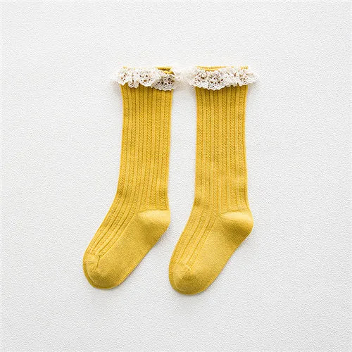 Children's Knee Lace Cheap Stuff  Ruffle Socks