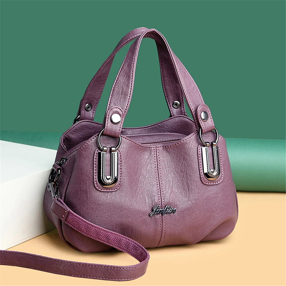 High Quality Soft Leather Ladies Shoulder Crossbody Bags