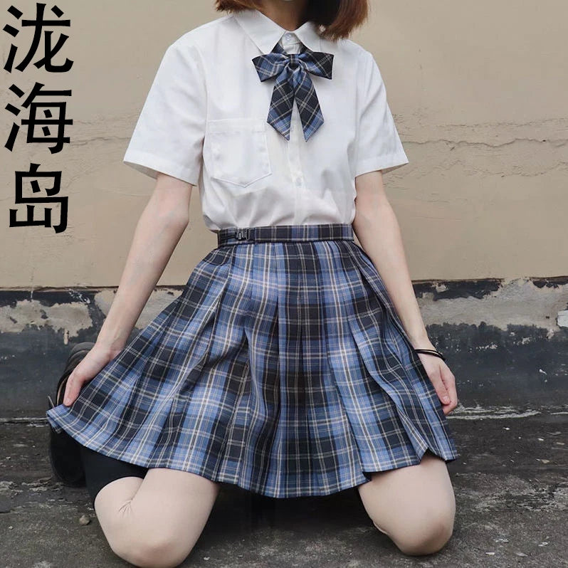 Hohe Taille Weiß Rosa Kawaii Harajuku Goth Y2k Rock
