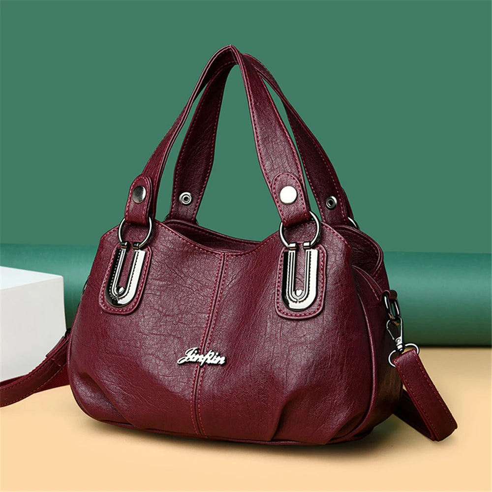 High Quality Soft Leather Ladies Shoulder Crossbody Bags
