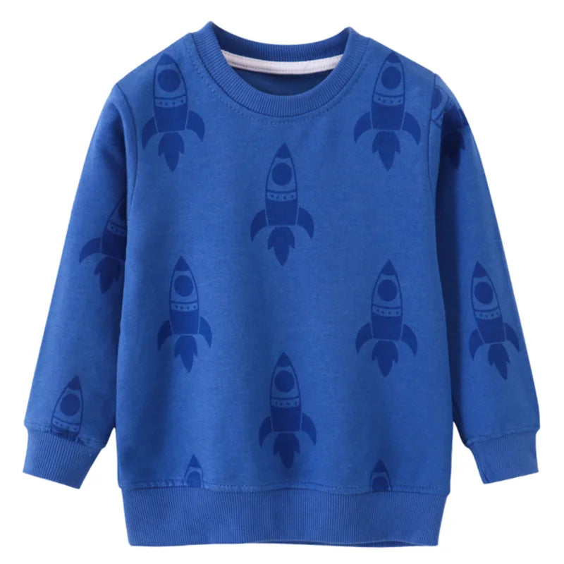 Rockets Print Autumn Winter Kids Clothes