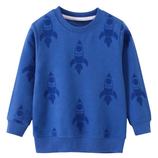 Rockets Print Autumn Winter Kids Clothes