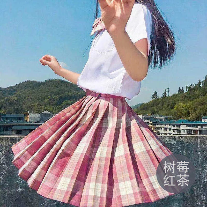Hohe Taille Weiß Rosa Kawaii Harajuku Goth Y2k Rock