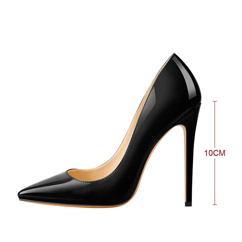 Damen Pumps mit spitzer Spitze und schmalem Absatz